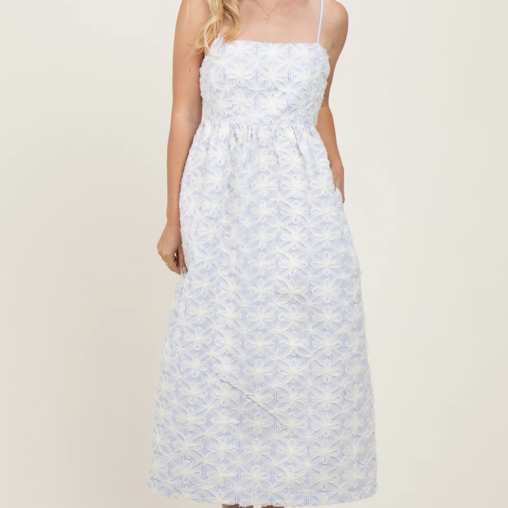Pinkblush Elegant White Floral Lace Dress